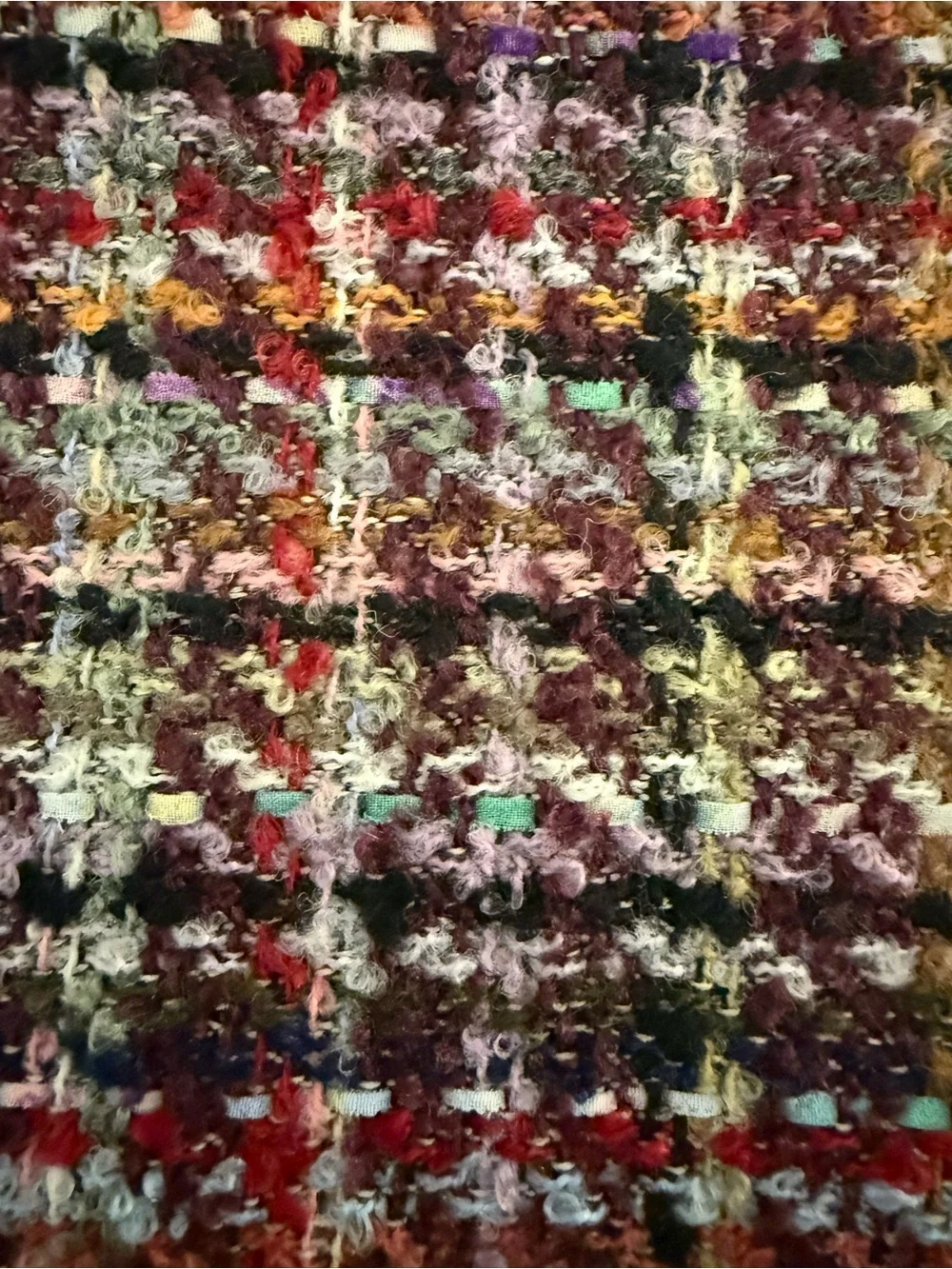 NWT LOFT Tweed Mini Skirt Red Pink Multicolor Size 6 Women